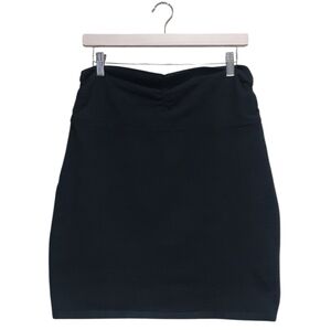 Fig Voyage Lightweight Travel Skirt Black Size Large